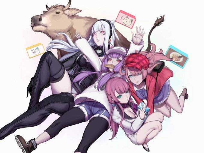 復帰1周年チームメン集合絵🍻🍕 