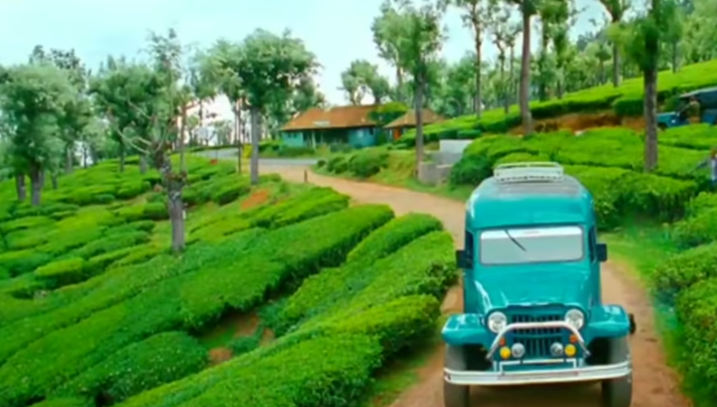 The Willys-Overland Station Wagon (various years of manufacture) has been appearing in Indian movies for a long time. The last time one saw it was in Barfi (2012)