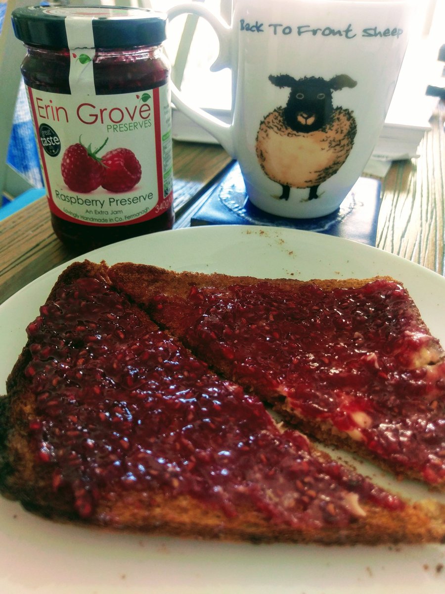 Almost feels like home when I begin a workday in central London with the best jam in the world - <a href="/LoveErinGrove/">Erin Grove Preserves</a> raspberry jam from #Fermanagh #NorthernIreland #Imisshome