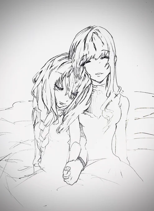 メディバンペイントで製作中のも進めているけれど落書きもしてます(*⁰▿⁰*)
#お絵描き #イラスト #女の子 