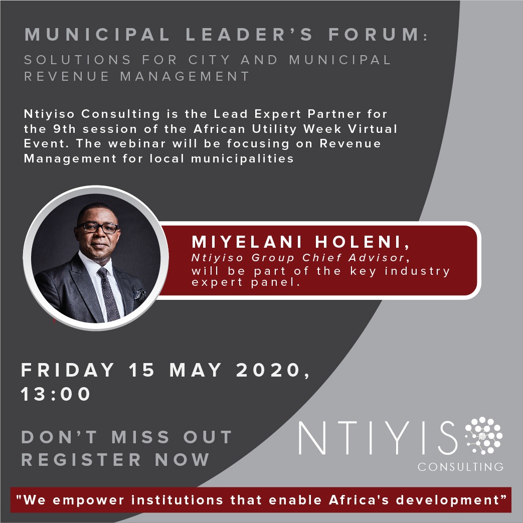 NtiyisoConsult's tweet photo. The Virtual Event | Session Highlight | Municipal Leader Forum: Solutions for City and Municipal revenue management.
Register Now: https://t.co/mLoMVClc5d
#AUW2020 #PGAF2020 #TheVirtualEvent #NtiyisoConsulting https://t.co/MbsvjWx4uw