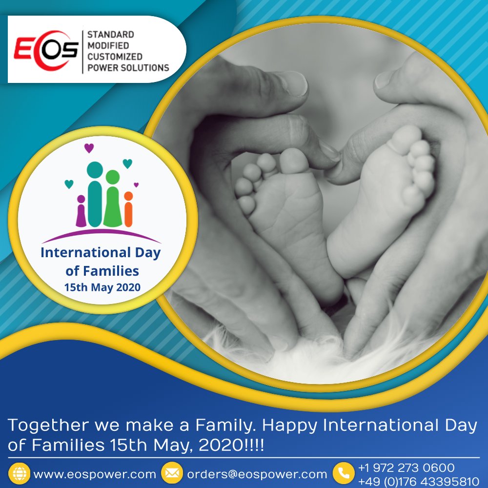 EOS_Power's tweet photo. Coming together is a beginning, keeping together is progress, working together is SUCCESS! #EOS_Power wishing you Happy International Day of Family. #workingtogether #family #togetherwearestronger https://t.co/PbrkL3nMuF