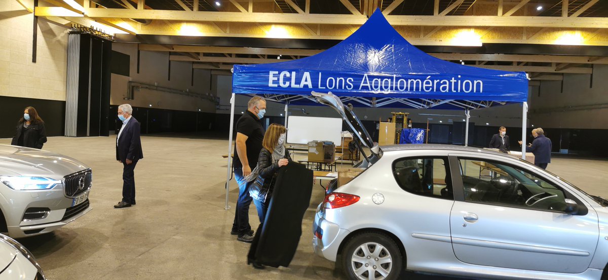 Mission accomplie. 36 000 #masques distribués aux 32 communes de l'agglo. ECLA joue son rôle et prend à la charge la moitié de la dotation.
#1habitant1masque