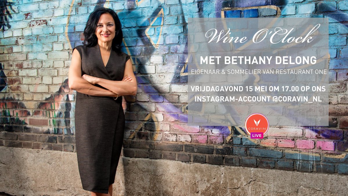 Wat beter dan een nieuwe aflevering van Coravin Wine O’Clock om het weekend officieel in te luiden…? Zo denken wij er ook over 😉🍷

Deze keer hebben wij de eer om Bethany DeLong, eigenaar en #sommelier van <a href="/RestaurantOne/">restaurant ONE</a> in Roermond, de scene te laten betreden 😃