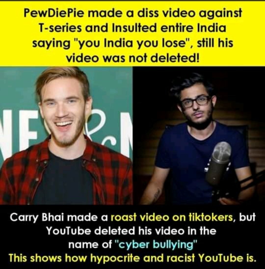 ROXKAR2's tweet photo. Shame!!!!! @YouTubeIndia @YouTube  #justiceforcarry #shameonyoutube https://t.co/zeL32PSTpT