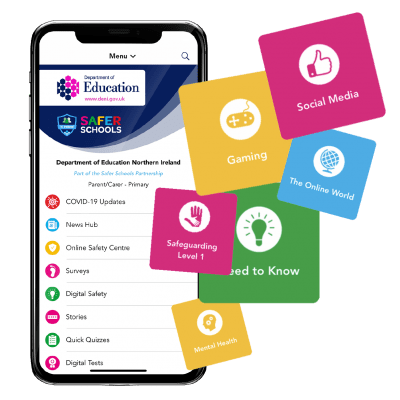 Education_NI's tweet photo. A 'Safer Schools' digital safeguarding app is now available for children and young people. The app, which was previously made available to teachers, parents and carers, gives advice on a range of issues, including safeguarding on social media platforms
https://t.co/ZfFbhIQydp https://t.co/3E8eVPzcu2