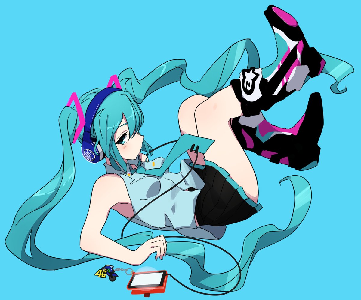 初音ミク 「かっこいいブーツを履いた初音ミクを描きました 」|囲碁ミクのイラスト
