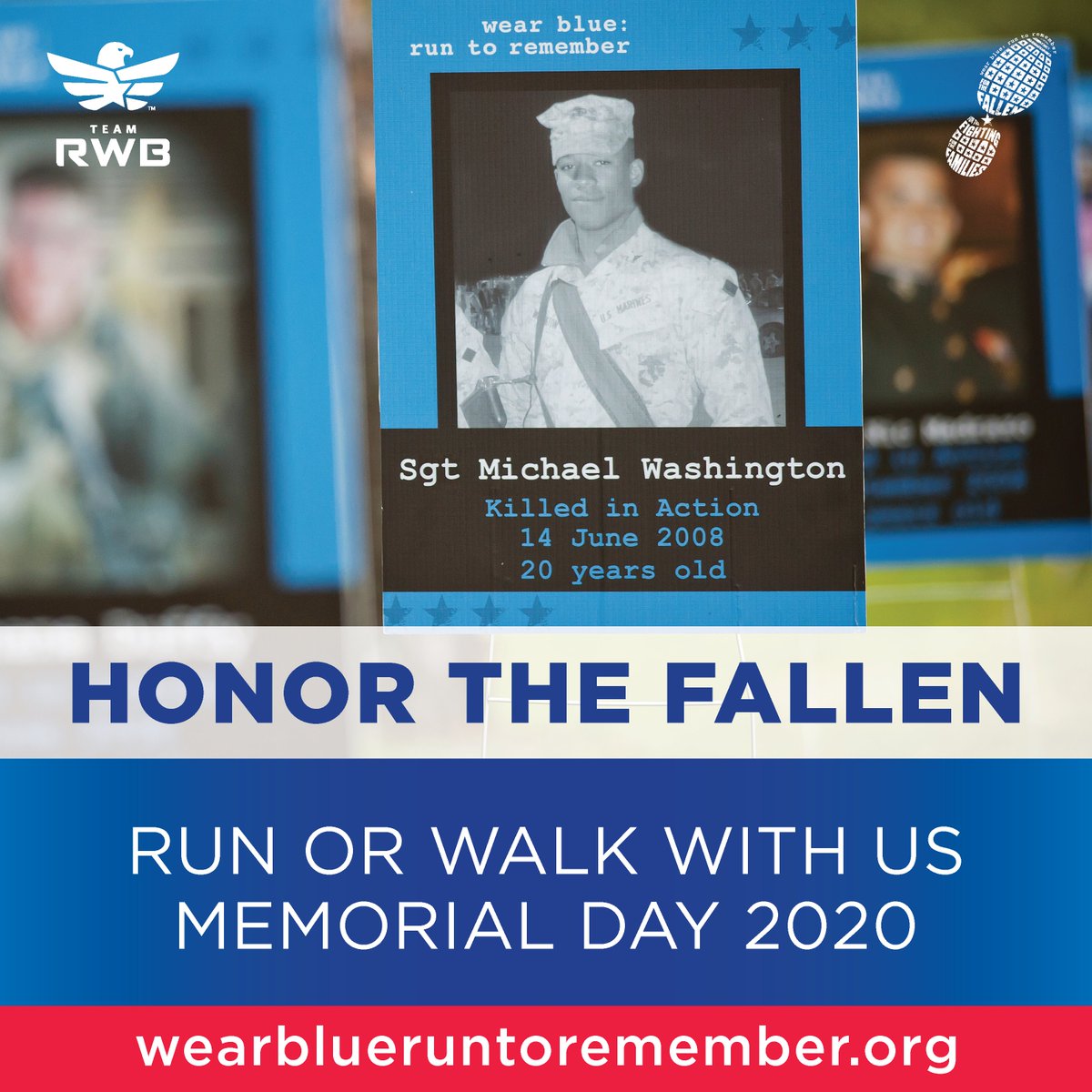 wearblue's tweet image. Never let their lives be forgotten. Join wear blue and Team RWB this Memorial Day in remembering our nation&apos;s fallen service members: 
wearblueruntoremember.org/memorial-day

#forthefallen #runinblue #learntheirstories #speaktheirnames #honortheirlegacies #shareyourmemorialday #wbr2r #teamRWB