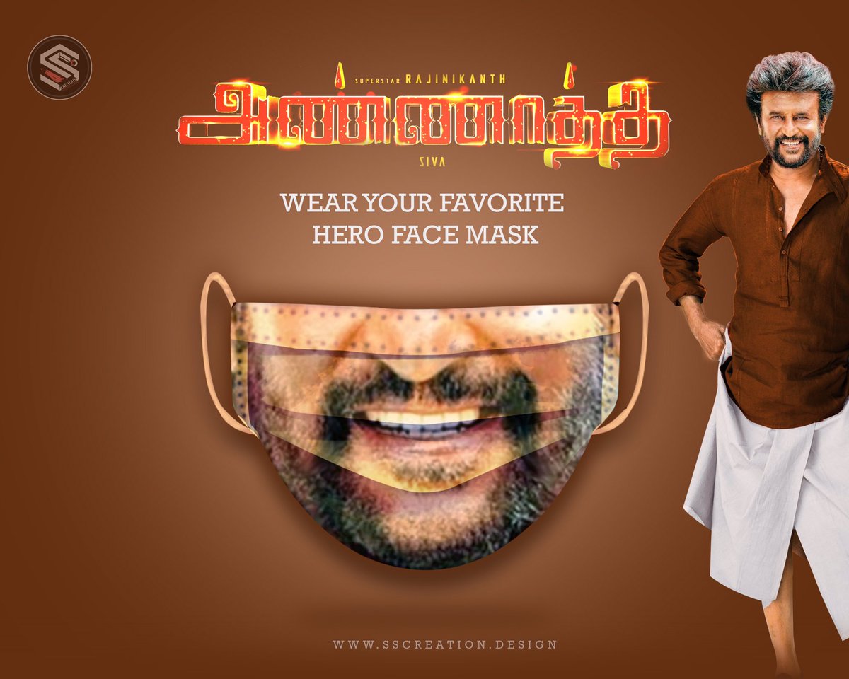 infonitsIO's tweet photo. Just an Idea..! #Annaatthe
Wear your Favorite hero Face Mask
#COVID19 #Mask #SSCreation_Design #Rajinikanth #AnnaatthePongal2021 https://t.co/7B34yiEJwH