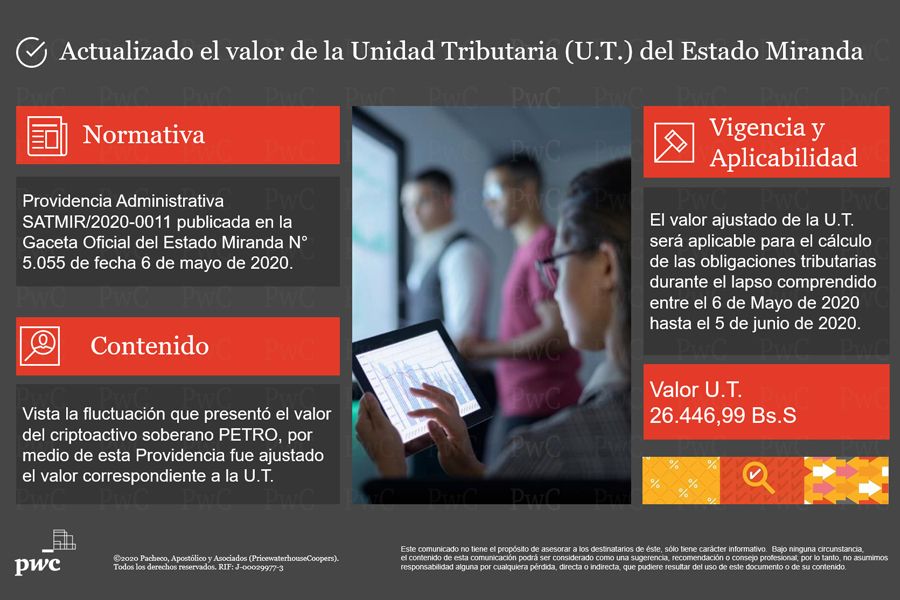 PwC VenezuelaさんはTwitterを使っています 「Publicada actualización del valor de
