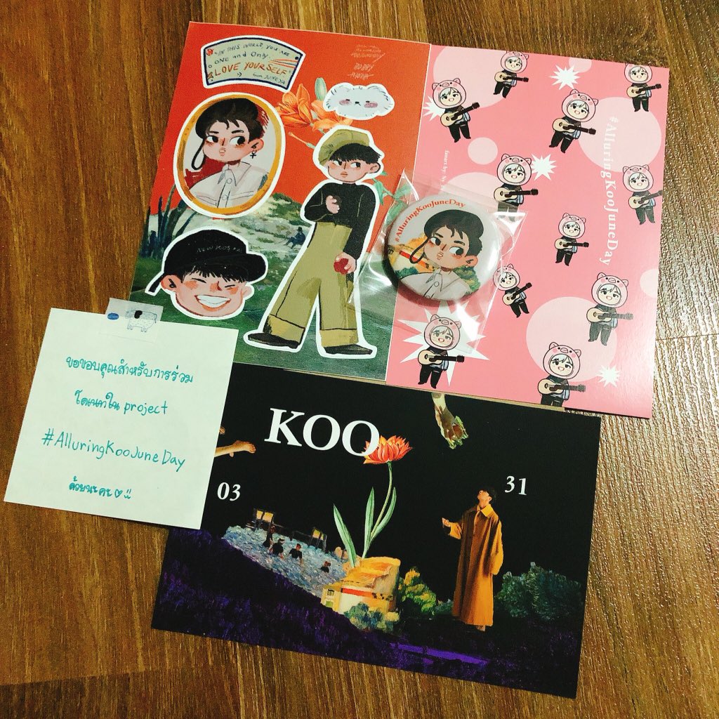 behappy_Mar's tweet photo. ได้รับของโดเนทโปรเจ็คแล้ว ขอบคุณน้องๆทุกคนที่ช่วยกันจนโปรเจ็คสำเร็จไปได้ด้วยดี และที่สำคัญคือทุกๆคนที่ร่วมกันโดเนทและส่งกำลังใจให้นะคะ🙏🏻 อยู่ซัพพอร์ตรักน้องจุนเน่ด้วยกันไปอีกยาวๆด้วยกัน เลิฟ🌸🥰💕✨
#alluringkoojuneday https://t.co/pgvE26rKmx