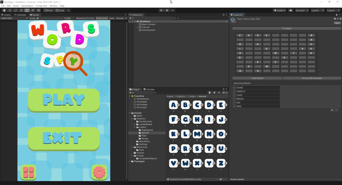 CodePlanStudio's tweet photo. Created custom editor for words board.
#game #gamedev #gamedevelopment #videogames #unity3d #madeinunity #customeditor #wordsearch #wordgames #words #mobilegames #tutorial #quize #braingames #mobilequize #wordquiz #android #androidgames #androidapp #mobileapp #iosapp #iosgaming https://t.co/HONzuVWhS1