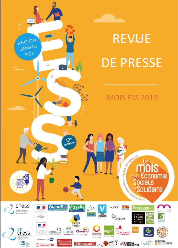 👉Le MOIS ESS permet d'accroitre sa visibilité auprès du public. Feuilletez la revue de presse du MOIS ESS 2019 en région Grand Est et mobilisons nous pour le MOIS ESS 2020😀#ESS @CNCRES <a href="/mois_ESS/">Mois de l'ESS</a>  fr.calameo.com/books/00480539…