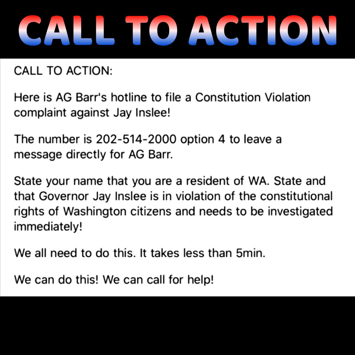 WIVReports's tweet photo. #CALLTOACTIONNOW #WashingtonState @meschief_55 @danli_wang @CalebHeimlich @WAGOP @Sakharov @TheJusticeDept @loridcreek
CALL => 202-514-2000 option 4 | Jay is out of control. He has taken #WashingtonState hostage. ID required to Eat But Not to Vote: Keep Log of All Customers? https://t.co/RzYwn5KMDG