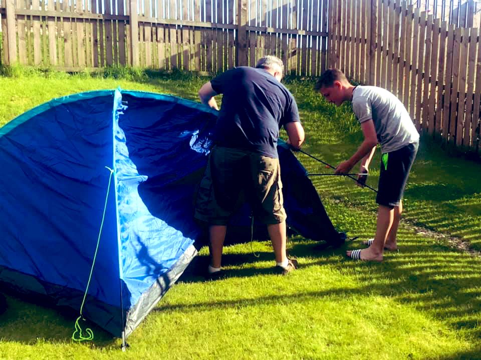 @nlcpeople @NLCYouthwork @NorthLan_DofE @DofE Tent 🏕 building is done ✅ #NLBigCamp  @NorthLan_DofE