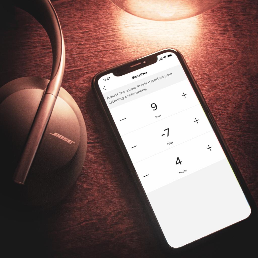 forudsætning Afledning Droop Bose on Twitter: "New feature — the “Equalizer” setting for #BoseHeadphones  700 in the Bose Music app lets you control the bass, midrange, and treble  of whatever you're listening to. Click to