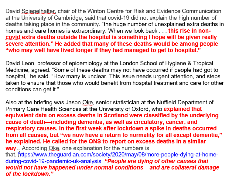 andrewbostom's tweet photo. Brit Med Jrnl, etc., on UK LOCKDOWN CARNAGE: “’Staggering number’ of extra deaths in community is NOT explained by covid-19”..“People are dying of other causes that would not have happened under normal conditions – &amp; are collateral damage of the lockdown”
https://t.co/EtP7UpipHX https://t.co/a6oQbtIPuz