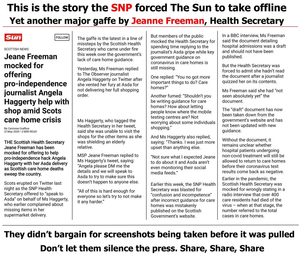 mik61scot's tweet photo. Cunningly @theSNP and @ScotGovFM killed that story stone dead...๐ค๐
#Asdagate https://t.co/XNbuP2SnFW