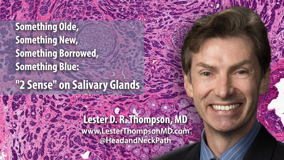 After learning about mucinous tumors with @AnneMillsMD, get ready for some salivary gland mojo on Monday the 18th with Lester Thompson MD @HeadandNeckPath #CAPVirtualPath