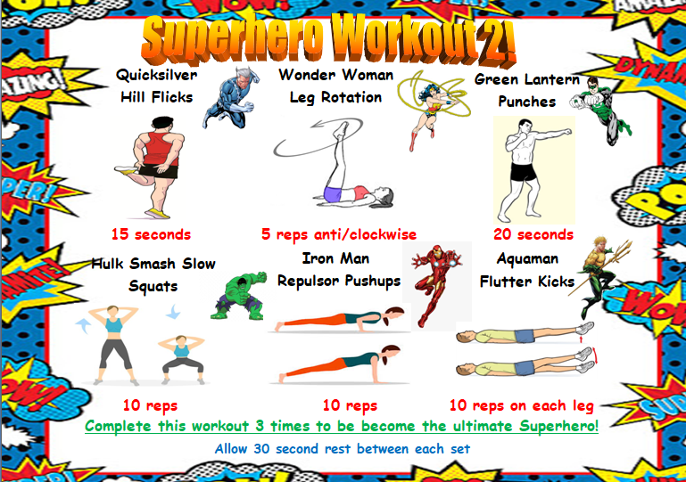 ActiveWeller's tweet photo. Keep you and your family active by trying my second Superhero Workout!

With just 6 different exercises, each workout relates to a Superhero move🦸

#homeexercise #StayInWorkOut #stayactive #superhero #pelesson #homeschooling #exercise #workout #StayAlert #physicalactivity #sport https://t.co/BANy7dHlUZ