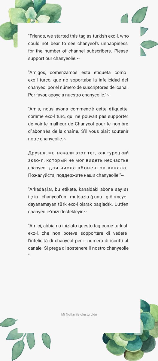 zaliminogluchen's tweet photo. Kızlar bu metinleri bugün yayabildigimiz kadar yayalım. Ve yarın için hazırlanalım.

#NNGSubscribeChallenge @weareoneEXO #Chanyeol https://t.co/cHJaGU6uh3