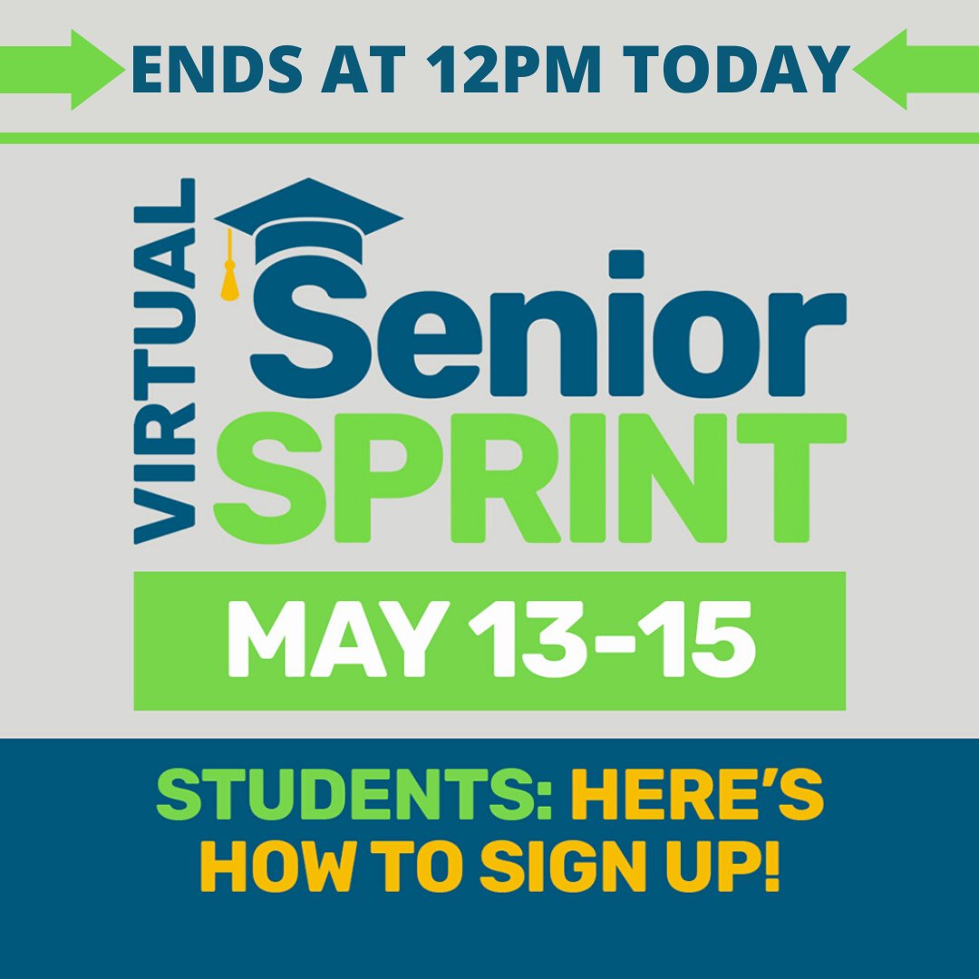 SmartCareersASP's tweet image. Happy Friday everyone! Today is our LAST DAY of our Virtual #SeniorSprint! 🖥️

The virtual #careerfair ends at noon TODAY. Find out how to join the virtual career fair here 👉asmartplace.com/learn/smart-ca…