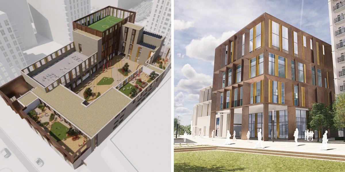 We submitted a planning application for an urban primary school, children’s nursery and community centre in central London’s <a href="/NineElmsTeam/">Nine Elms London</a>. This high-density, mixed-use development will provide more than 20,000 new homes, plus extensive infrastructure and increased tube access.