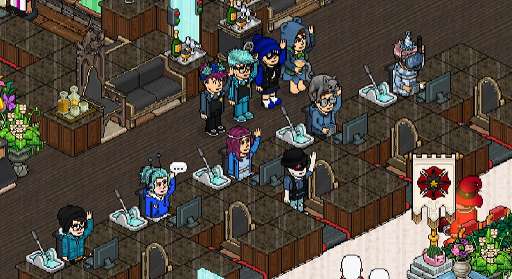 Interpol_Habbo's tweet photo. To our healthcare workers and essential workers: we cannot thank you enough. Nothing would be possible without you. Here are some Interpolians dressed in blue and waving in support of our healthcare workers all over the world. 💙💙💙#habbo #interpolhabbo #Covid19
📸 thedeadlyhost https://t.co/Uo1361S2jR