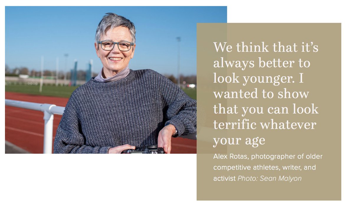 TheAgeBuster's tweet photo. Washed-out of emotion, the images of older people are in themselves a form of visual ageism.
โจ
The older athletes portrayed by Alex Rotas tell a different story.
https://t.co/fEzBlTjJ3Q
@look4thewoman @OldSchool_Info @alexrotas @cindygallop @rlankester @heatherdavison https://t.co/ZavB2MylLm