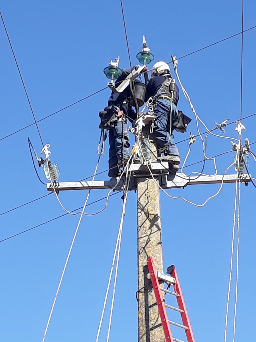 enedis_pdl's tweet photo. Depuis le 11 mai, @enedis reprend progressivement son activité et planifie au mieux ses chantiers 🚧. Aujourd'hui 👉 intervention de nos Travailleurs sous Tension ⚡ et de la base opérationnelle de Mayenne à #Hambers pour le remplacement d'un support bois 2️⃣0️⃣0️⃣0️⃣0️⃣ volts. https://t.co/iVcpTO317g