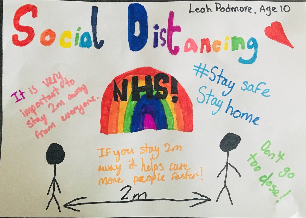 PoliceCongleton's tweet photo. Here are some entries for our #Coronavirus #SocialDistancing poster competition. Open to students of all #Congleton & #OddRode primary schools, contact your school on how to enter, closing date 22/05 (FYI some were done before the change in advice) #WeCare #Cheshire https://t.co/FG3vSTptmi