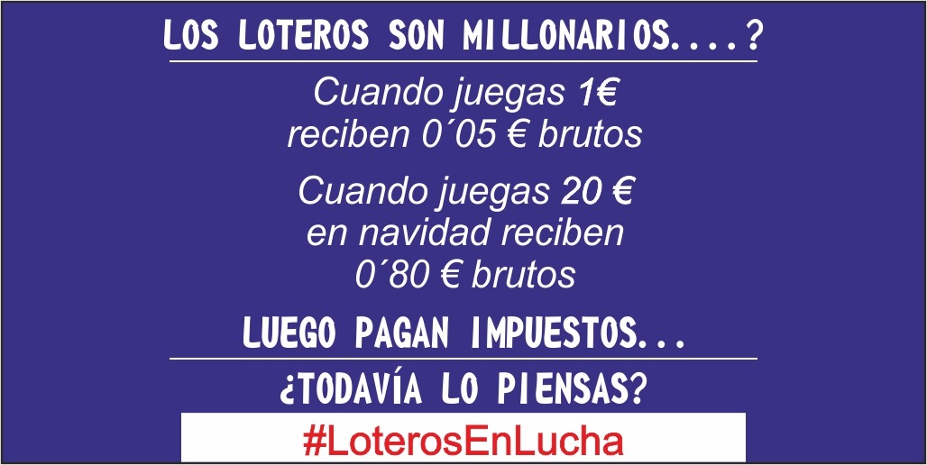 6_admon's tweet photo. Aportamos el 1,5% del PIB y generamos 20.000 empleos directos. Llevamos 16 años con las comisiones congeladas, soportando unos gastos triplicados. Las cuentas NO salen. @loterias_es #LoterosEnLucha https://t.co/meMzdtTJwj