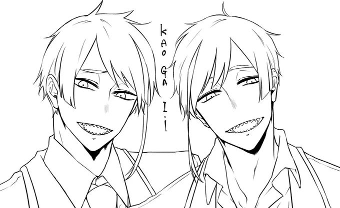 顔だけ描きたかったから顔だけ描いてる 