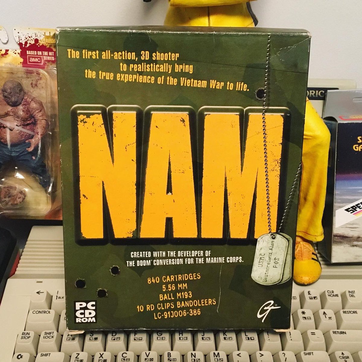 UnboxingHands's tweet photo. NAM - GT Interactive Software - PC First-Person Shooter Game - 1998
#nam #firstpersonshooter #retrogaming #retrogamer #retrogames #pc #pcgames #napalm #gameroom #collectibles #popculture #fps #dukenukem #gtinteractivesoftware #bigboxgames https://t.co/ZbrEqNMnG4