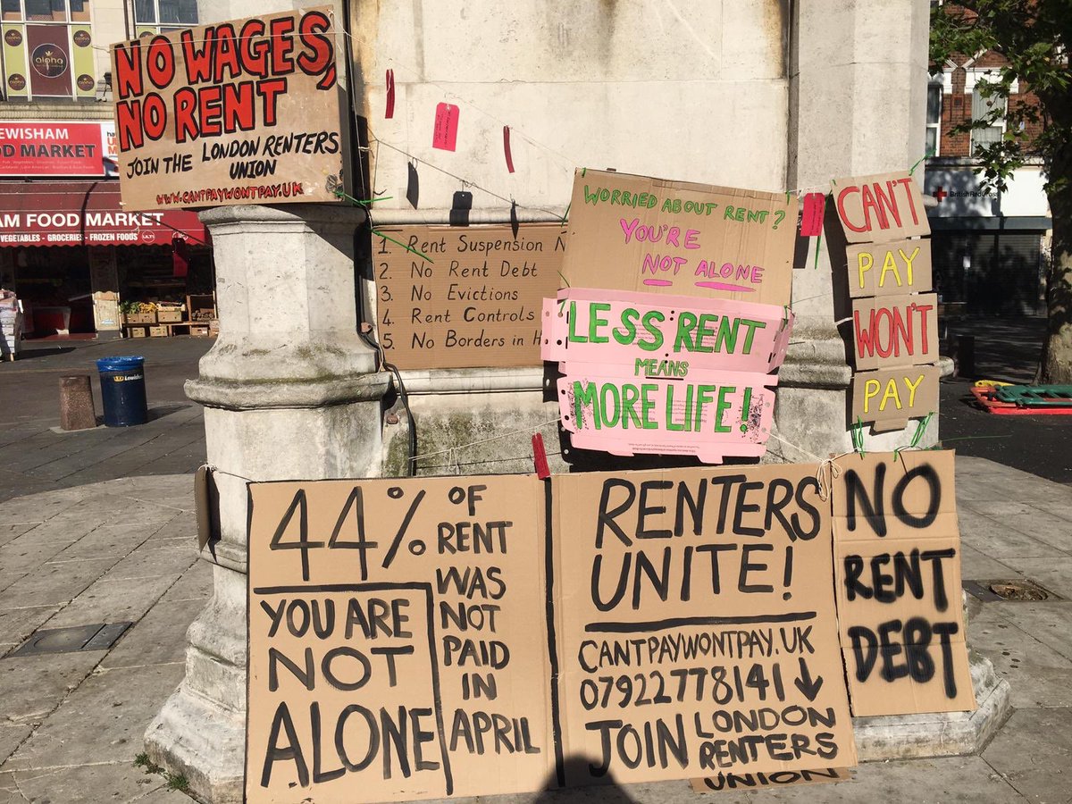 nadiaiona's tweet photo. 📣📣📣Lewisham @LDNRentersUnion members getting our demands heard in the era of social distancing.

✊🏽Join us https://t.co/OdiiJtZZzG 
#cantpaywontpay #suspendrent https://t.co/1HKMeOs0I9