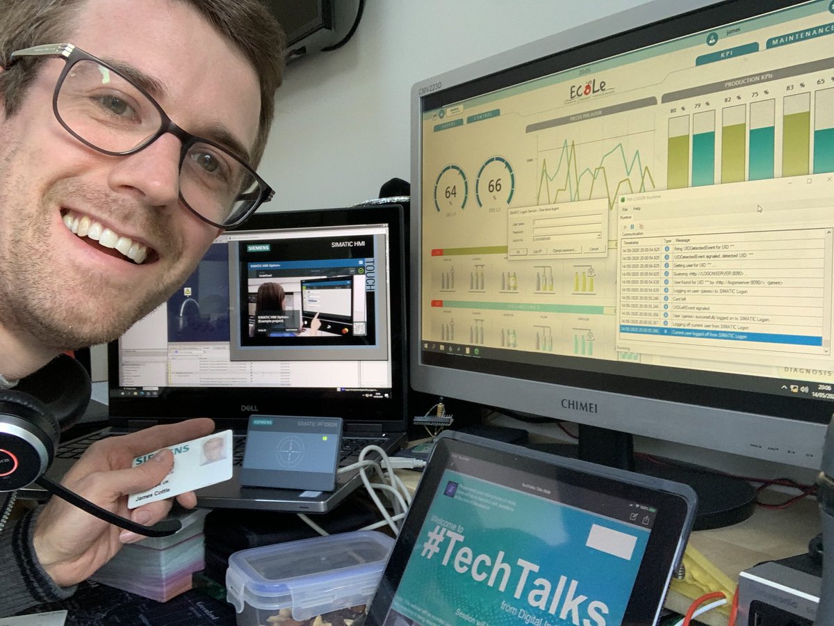 James Cottle (@jimmycotts) on Twitter photo On <a href="/SiemensUKNews/">Siemens UK</a> #TechTalks I covered User Admin setup for our #SIMATIC HMI panels & #WinCC V7. Demos of RFID logon, User credentials centralisation/management, and tracking user actions for GMP requirements.
Be sure to check out my catch-up recording siemens.co.uk/techtalks On <a href="/SiemensUKNews/">Siemens UK</a> #TechTalks I covered User Admin setup for our #SIMATIC HMI panels & #WinCC V7. Demos of RFID logon, User credentials centralisation/management, and tracking user actions for GMP requirements.
Be sure to check out my catch-up recording siemens.co.uk/techtalks