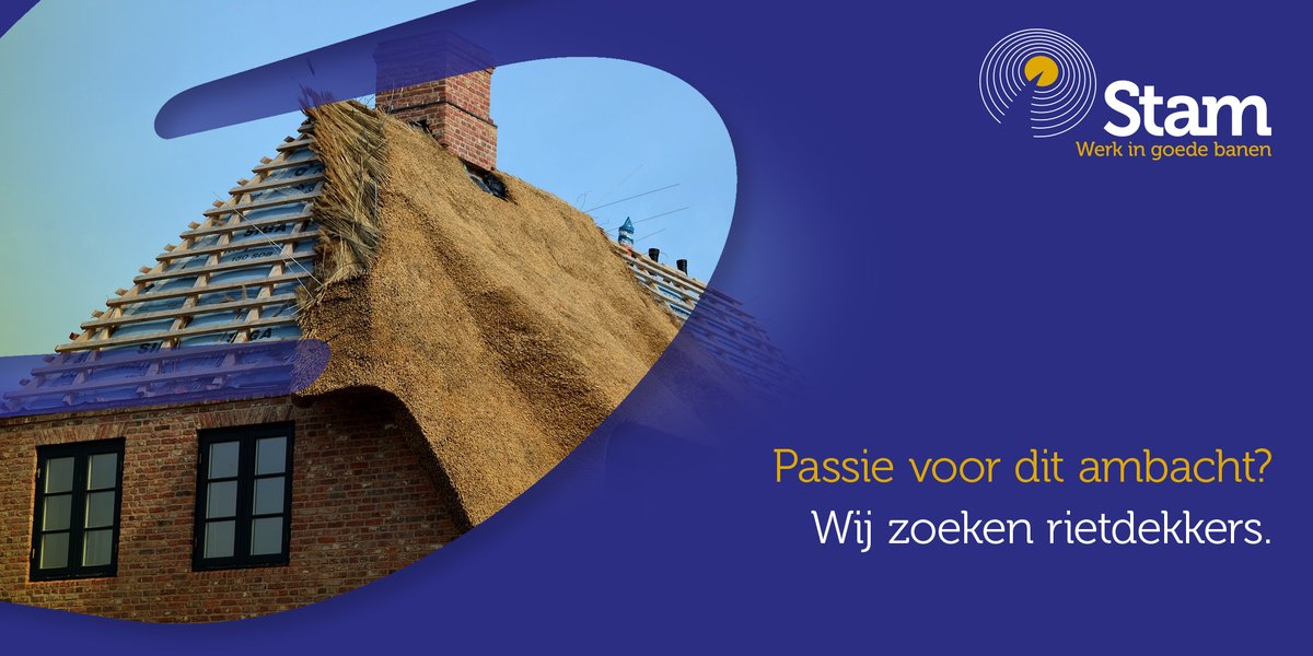 Stambv's tweet image. Voor een #bedrijf in #Damwoude zijn wij op zoek naar een #handlanger #rietdekker. Op stambv.com/vacature-overz… vindt u meer informatie over deze #vacature.
