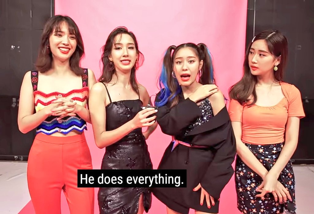 _siomaimnida's tweet photo. the staff asked the girls what's their opinion knowing that P'Arm will be the one to make their clothes but does everything.. 

#sissygirlgroup #sissy #Arm #gmmtv #ciize #janhae #jane #aye #loadinglove #sissyloadinglove @arm_wc @janeeeyeh @Janhae @Ciize_ziizha @aye_sarunchana https://t.co/RqVMsQ4cBO