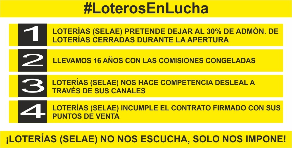 6_admon's tweet photo. Aportamos el 1,5% del PIB y generamos 20.000 empleos directos. Llevamos 16 años con las comisiones congeladas, soportando unos gastos triplicados. Las cuentas NO salen. @loterias_es #LoterosEnLucha @agarzon @mjmonteroc @La_SER @todoesmentiratv @DebatAlRojoVivo https://t.co/MopxDc0oKE