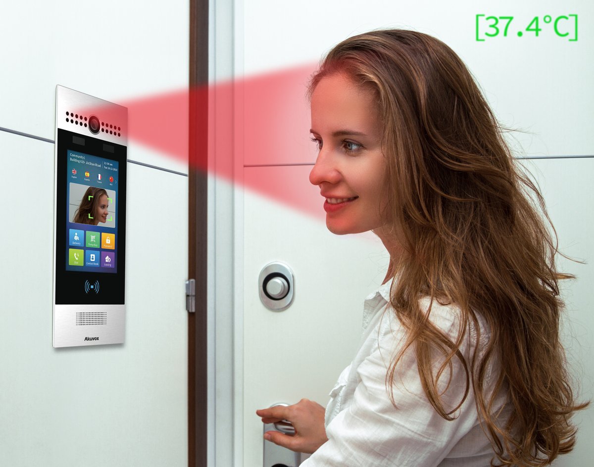 ciegroup's tweet photo. The latest addition to the Akuvox R29 Smart IP Intercom Series, the R29C-B features automated body temperature detection to help prevent the spread of viruses and detect fever symptoms.
FIND OUT MORE: https://t.co/GmuN4vJXIW

#avtweeps #newnormal #intercom #covid19prevention https://t.co/loweEZJSXR
