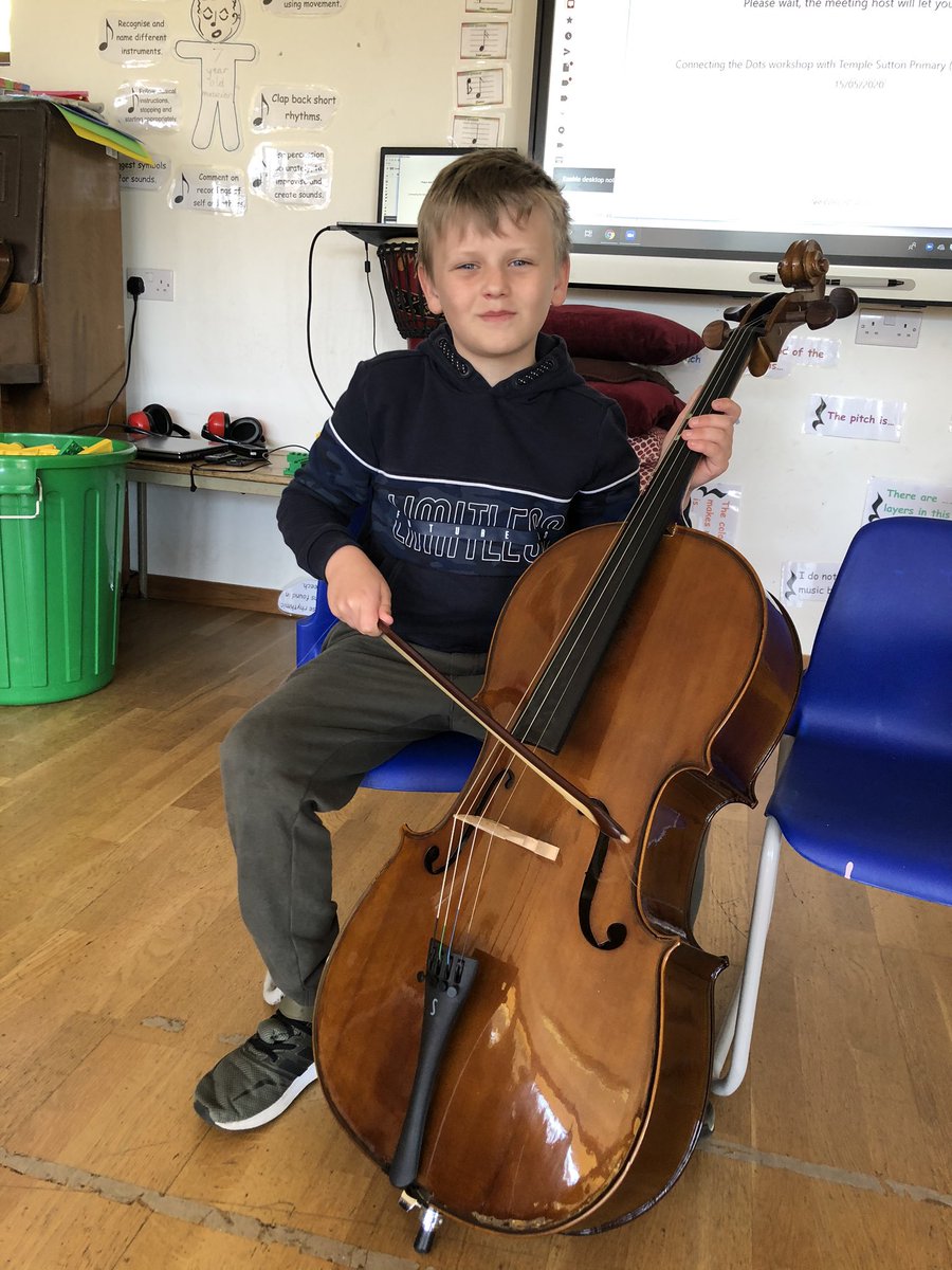 MrsCField1's tweet photo. @Temple_Sutton we were very lucky to have the opportunity to stream a live session with members of the BBC Symphony Orchestra. The children were inspired to have a go at playing some instruments. 😊🎻 https://t.co/BeqLYSjReg