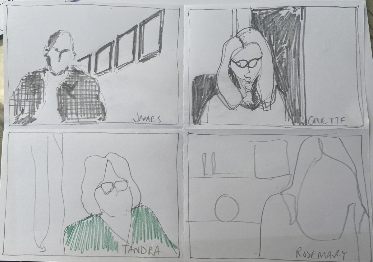 One minute Zoom portraits this morning with ⁦<a href="/theotherma_TOMA/">TOMA</a>⁩ ⁦<a href="/emmaedmondson/">emma edmondson</a>⁩ before getting down to business with #Southend #culture #network. Was fun