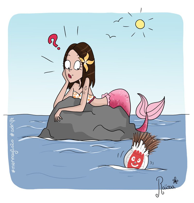 RaissaDessine's tweet photo. Aujourd'hui, dans le monde des sirènes... Devinez qui a retrouvé Wilson ??? 🧜🏻♀️🏐😘
(Il faut avoir vu le film Seul au monde pour comprendre ^^)
#mermay #mermay2020 #mermayday14 #mermayadrift #adrift #aladerive #wilson #castaway #seulaumonde https://t.co/ihSXh5VaRJ