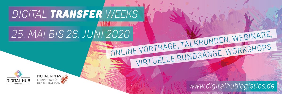 digitalinnrw's tweet photo. Jetzt anmelden für die #DigitalTransferWeeks 2020! Webinare, online Vorträge, Talkrunden, virtuelle Führungen und vieles mehr - kostenfrei für den #Mittelstand vom 25. Mai bis zum 26. Juni. https://t.co/NydUgSaE36
@unternehmer_nrw @Unternehmerver1 @JungUnt @MittelstandDigi https://t.co/QgxTME3OqG