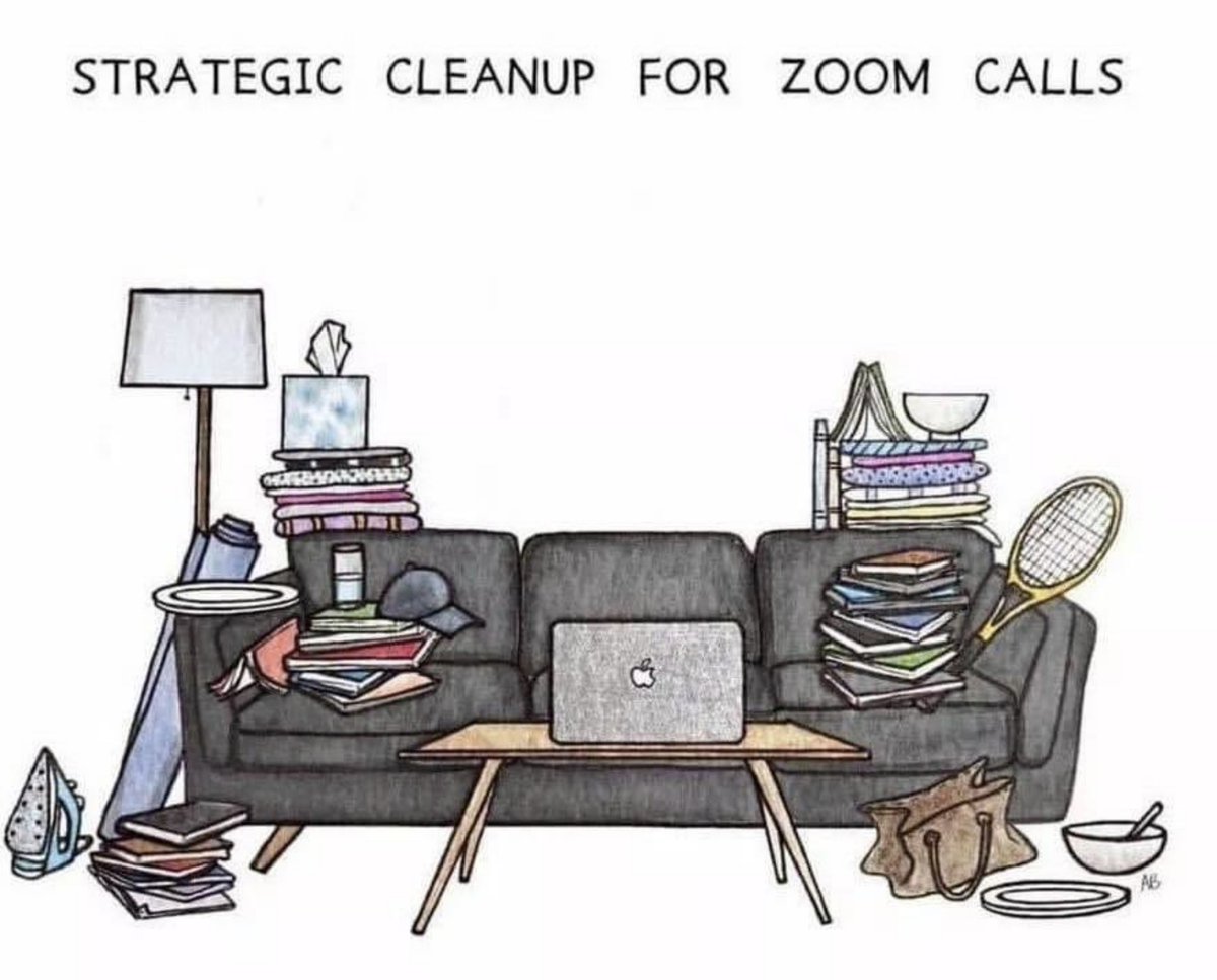 covidtechDU's tweet photo. Strategic tidy up for #WorkFromHome meetings. https://t.co/MNJgOGQyf8