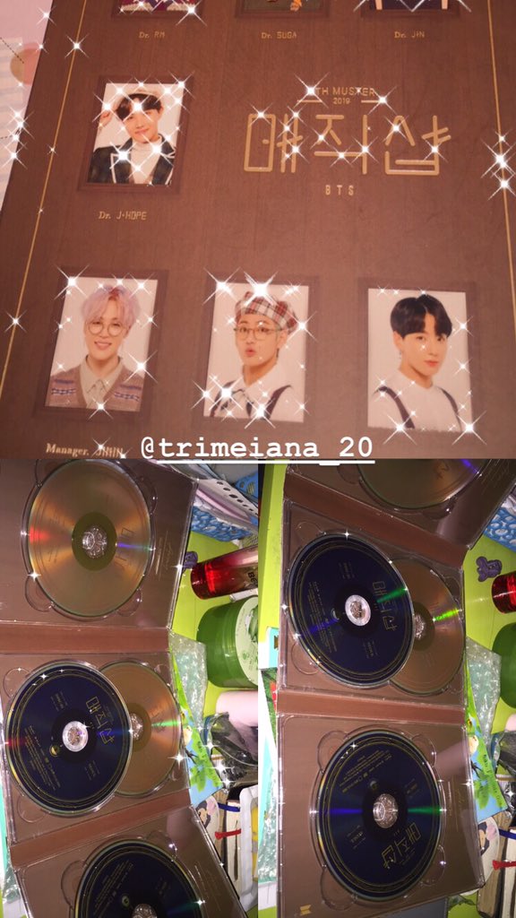 Jonggukie97's tweet photo. Dijual 4 DVD + Digipack 5th MUSTHER BTS
260rb (bisa shopee)
#musther5thbts #BTSARMY #army #salearmy #dvdbts #dvdmusther #btsarmyborahae #BTS_OF_THE_DAY #BTS #BTS_ARMY_BPT https://t.co/qzR4oW78vd
