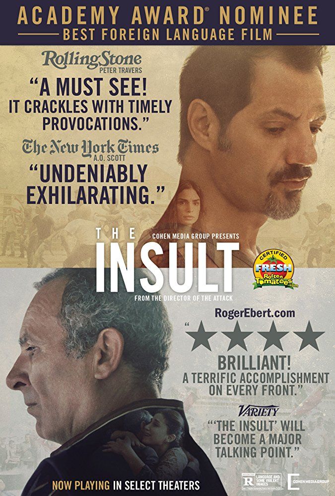 ThisIsNethini's tweet photo. The Insult (2017)
Language - Arabic
Country - Lebanon 

"This film is smart and blunt as it goes about trying to prove how very personal politics can be" https://t.co/DEXbHdaN8o