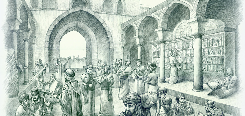 Between 8th-10thC, there was a huge translation movement with caliphs sponsoring the translation of classical and late antique works of philosophy, science, literature into Arabic. At the same time, the introduction of paper led to an explosion of book production and writing.