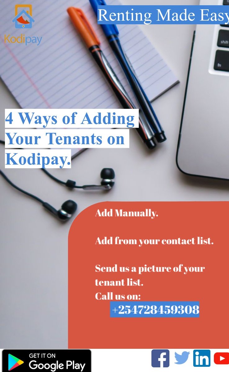 KodiPay's tweet photo. Dear landlords, this is your Friday reminder to #staysafe &amp; #stayathome. Have you added your tenants to Kodipay ? Well, here's a quick guide.👇
Download  today at https://t.co/tUItipEemN 
#RentingMadeEasy
#ForLandlordsLikeYou https://t.co/P70Upc1mAb