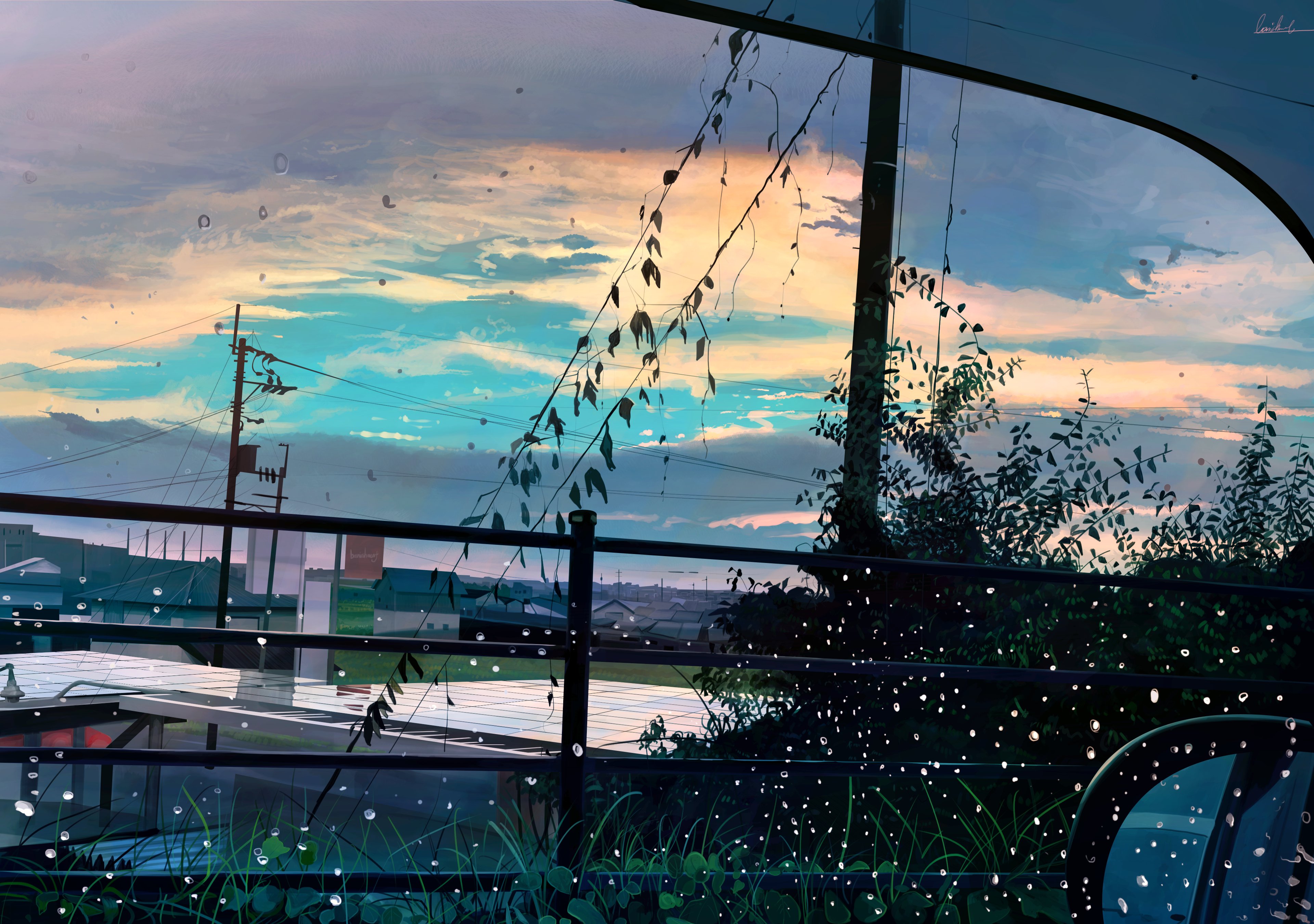 Banishment 個人的に気に入っている 雨上がりのイラストです T Co Kpypdicyzg Twitter